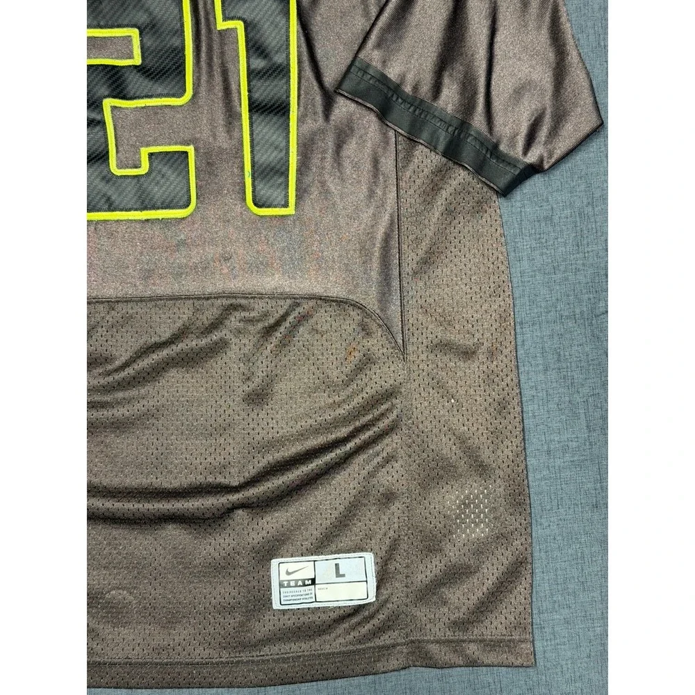Nike Men's Black #21 Oregon Ducks Football‎ Jersey Size Large